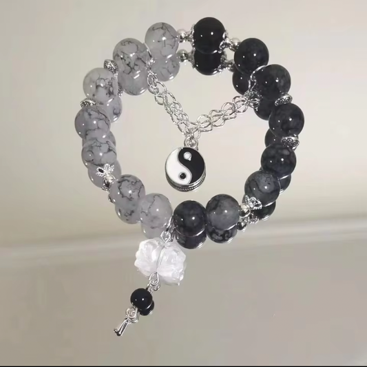 Crystal Colourful Glass Beads Bracelet