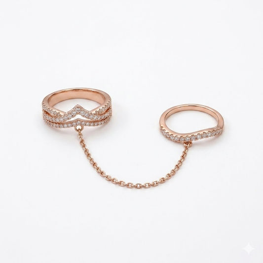 Ring Chain Adjustable Minimalist Finger Chain