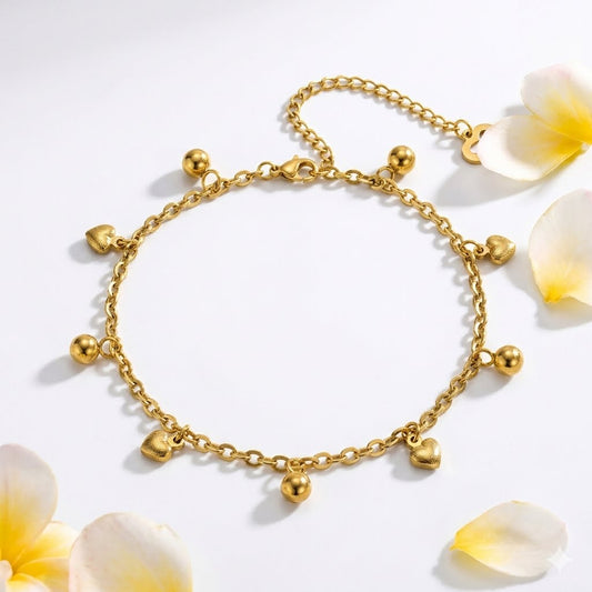Gold Stainless Steel Anklet