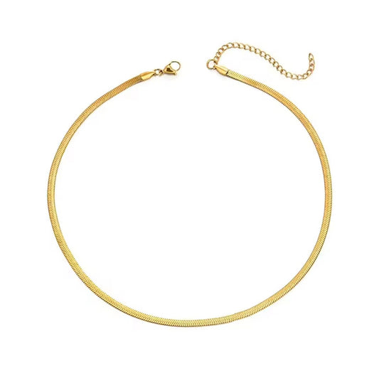 Chain Choker Necklace Stainless Steel