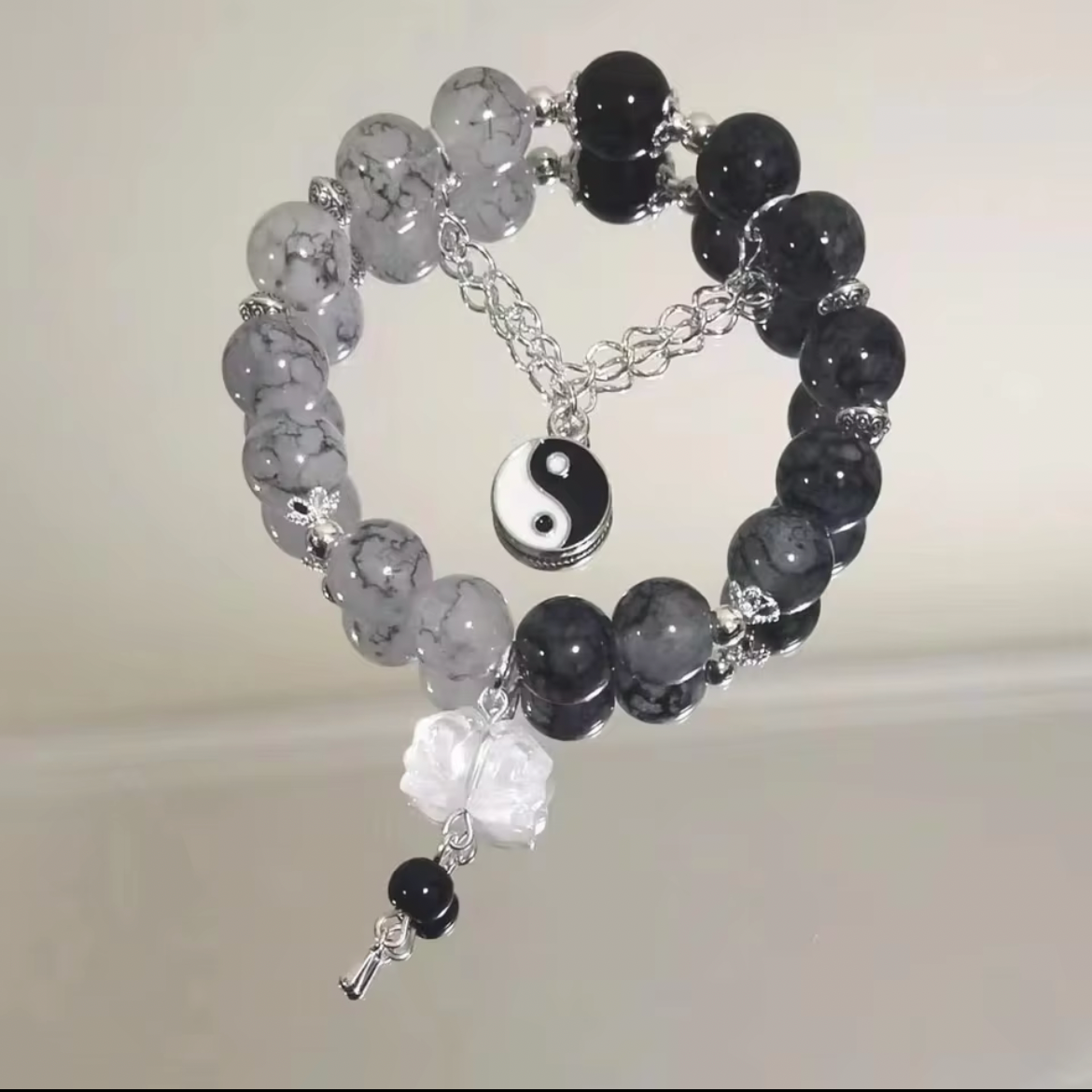 Crystal Colourful Glass Beads Bracelet