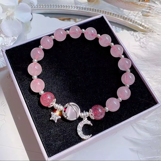 Crystal Colourful Glass Beads Bracelet