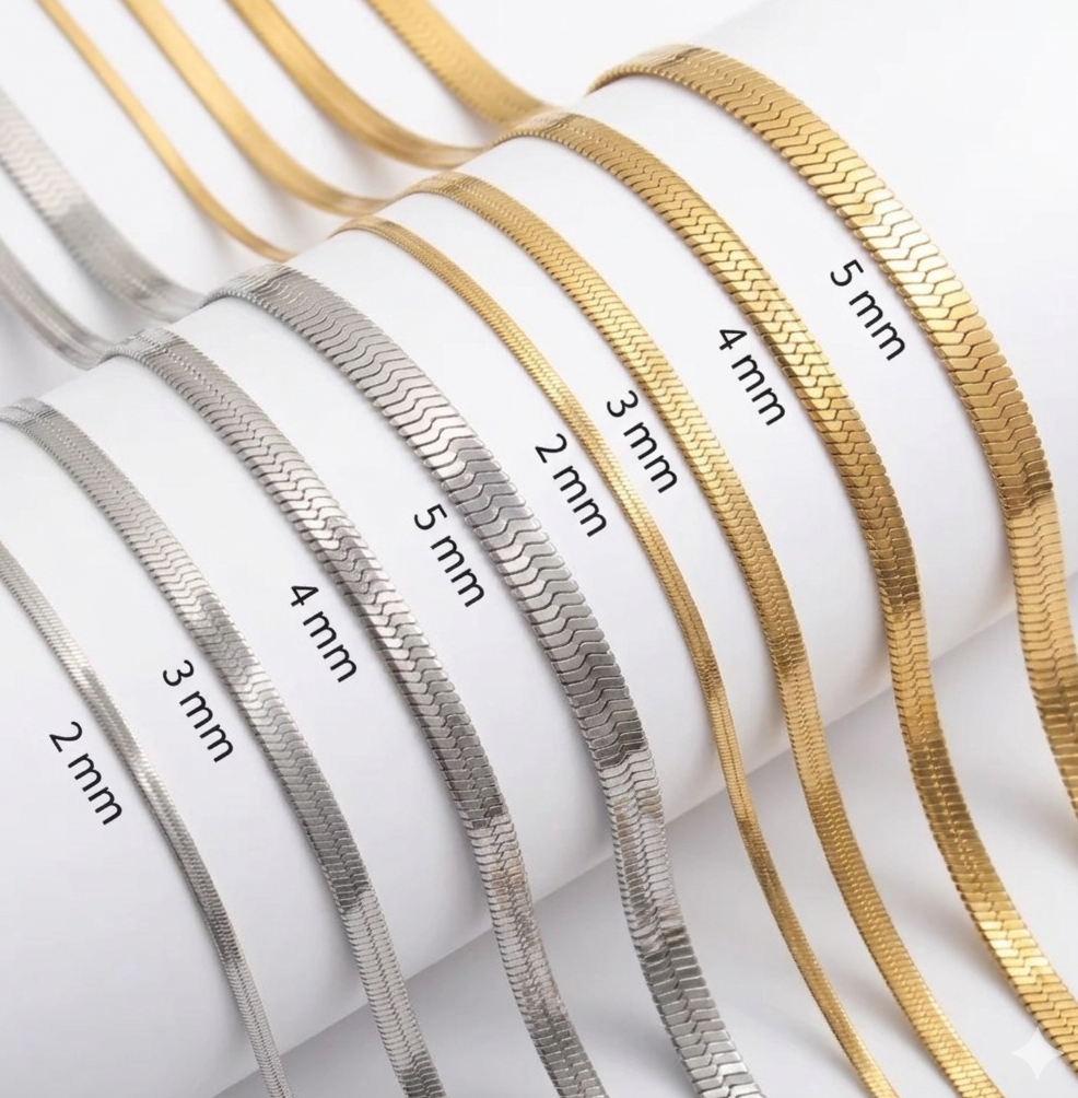 Chain Choker Necklace Stainless Steel