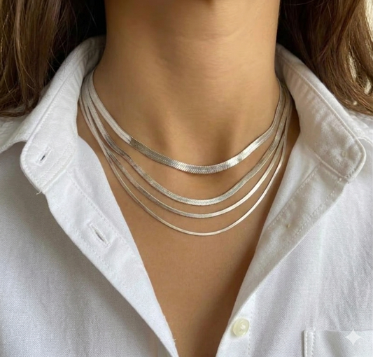 Chain Choker Necklace Stainless Steel