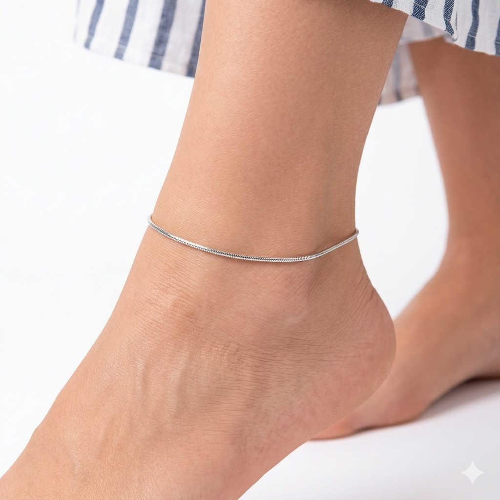 Anklet for Women, Stainless Steel
