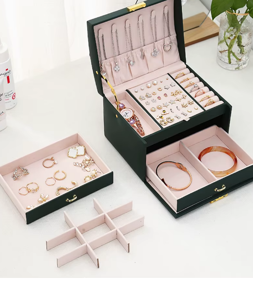 Three-layer jewellery box