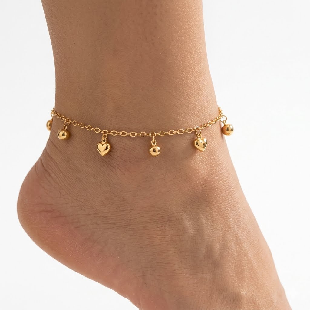 Gold Stainless Steel Anklet