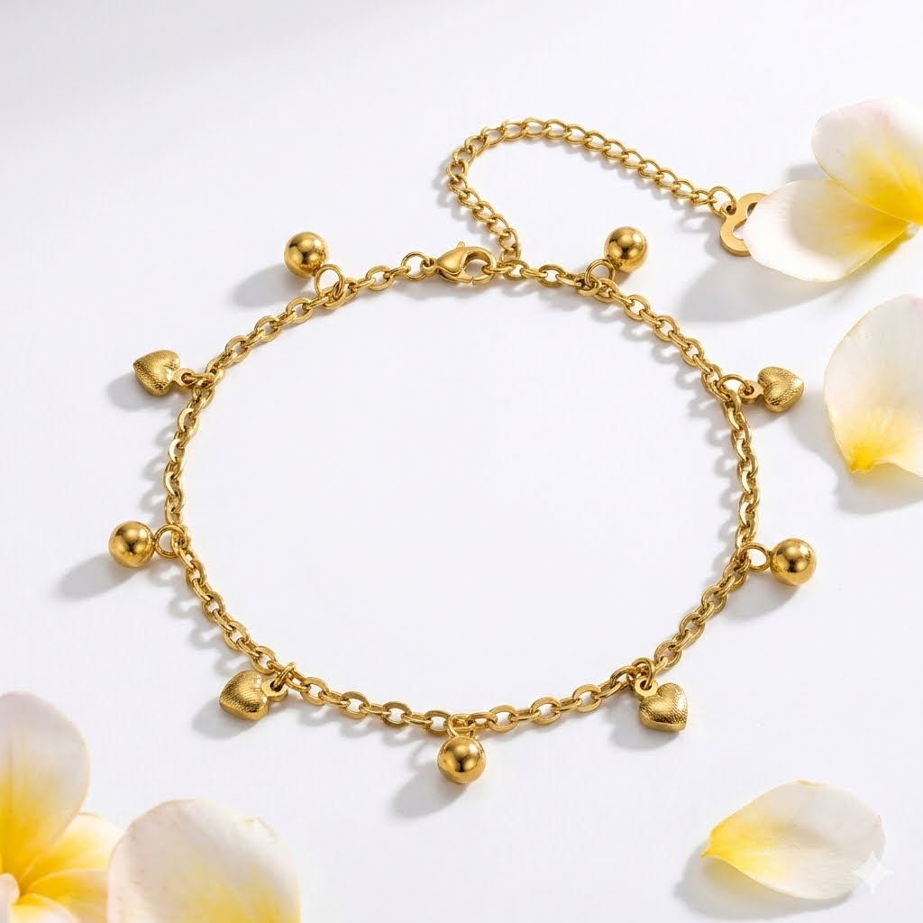 Gold Stainless Steel Anklet